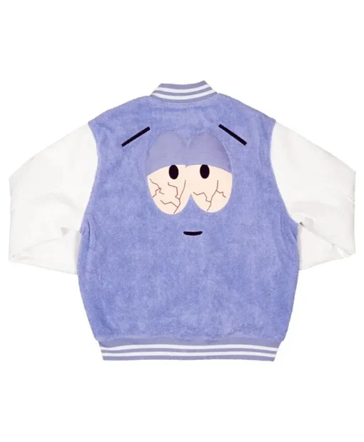 Towelie Purple And White Varsity Jacket