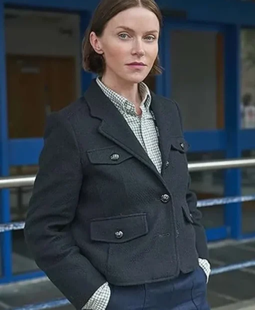 Buy Now Erin Shanagher TV Series The Bay Season 05 DS Karen Hobson Black Wool Jacket For Unisex